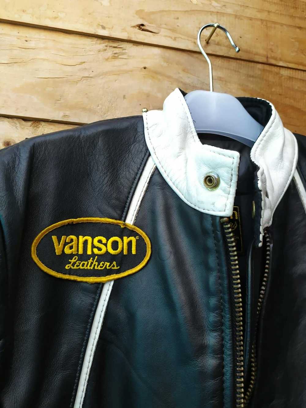 Leather Jacket × Made In Usa × Vanson Leathers VA… - image 5