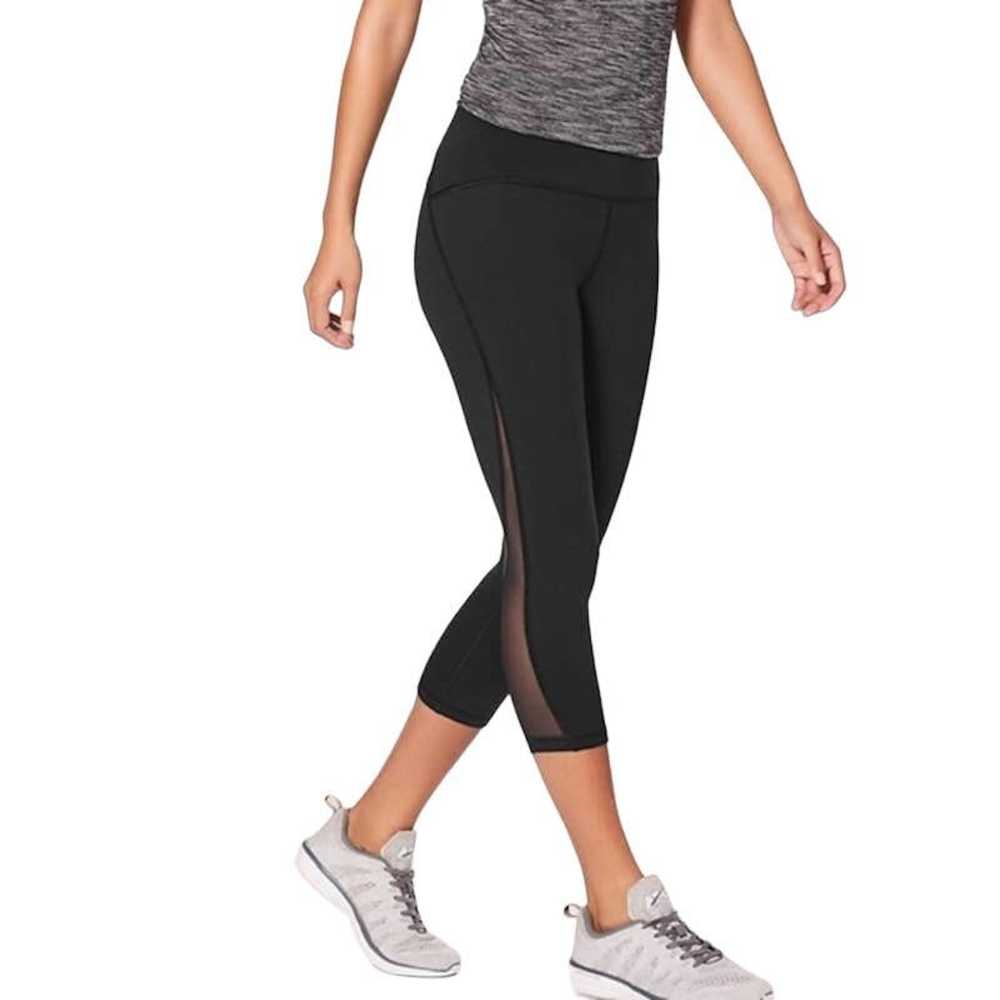 Lululemon Lululemon Run Crop Sheer Mesh Side 17” … - image 1