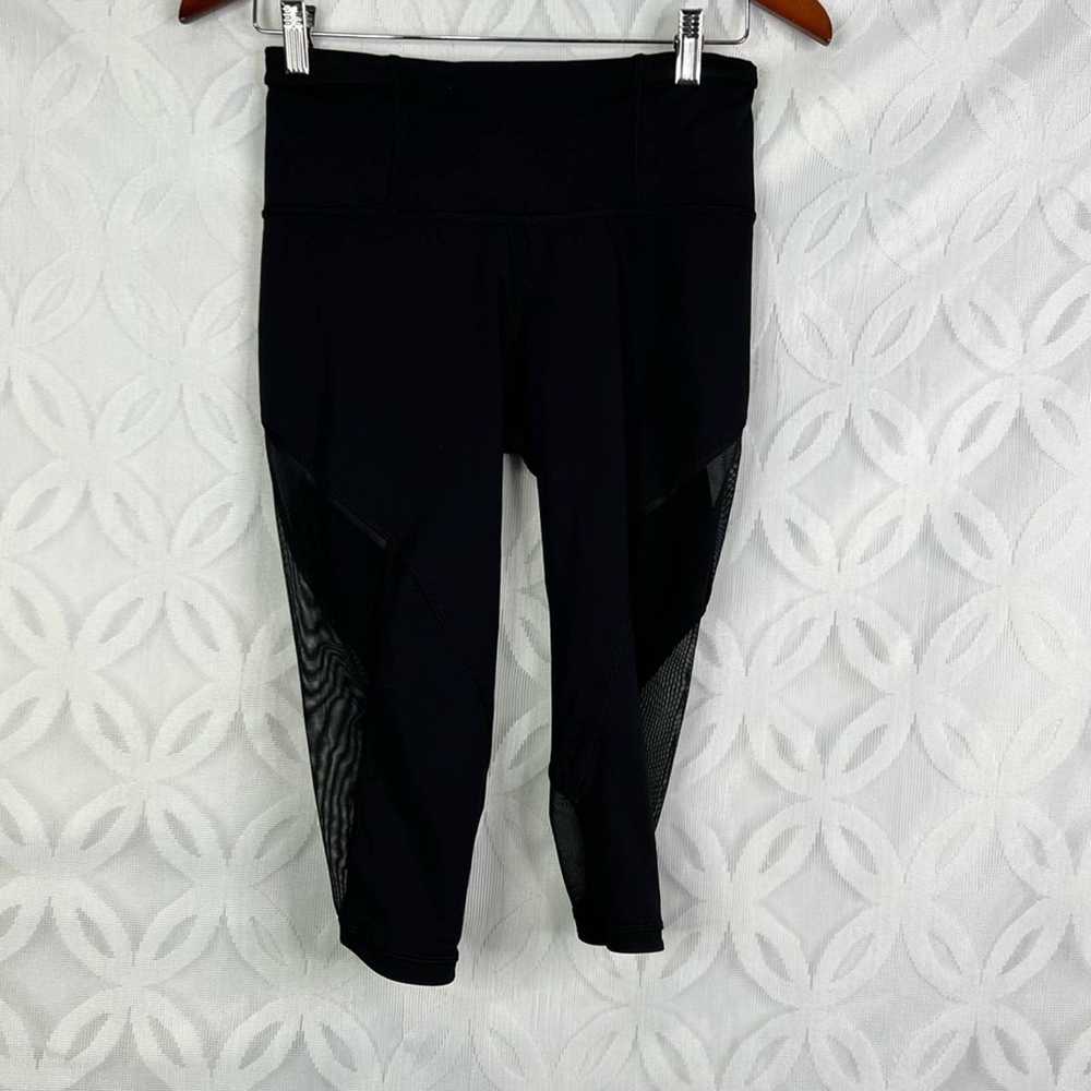 Lululemon Lululemon Run Crop Sheer Mesh Side 17” … - image 2