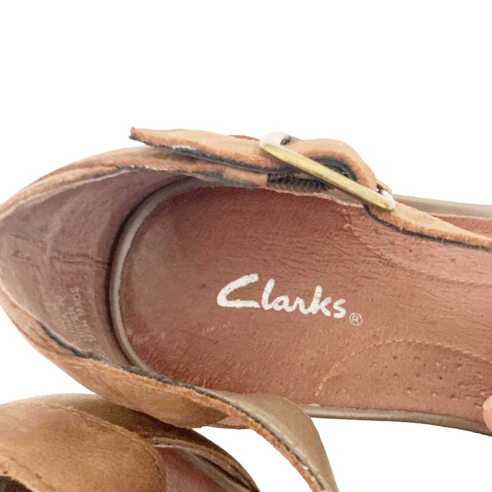 Clarks Clarks Brown Leather Sandals Sz 7 - image 3