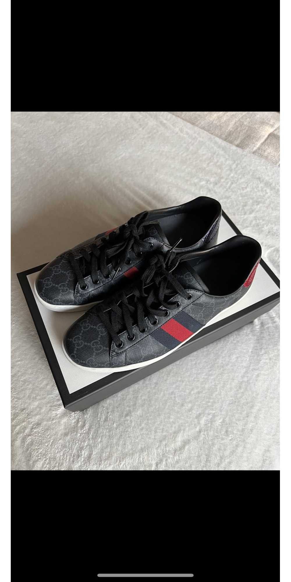 Gucci Gucci Ace GG supreme black sneaker - image 1