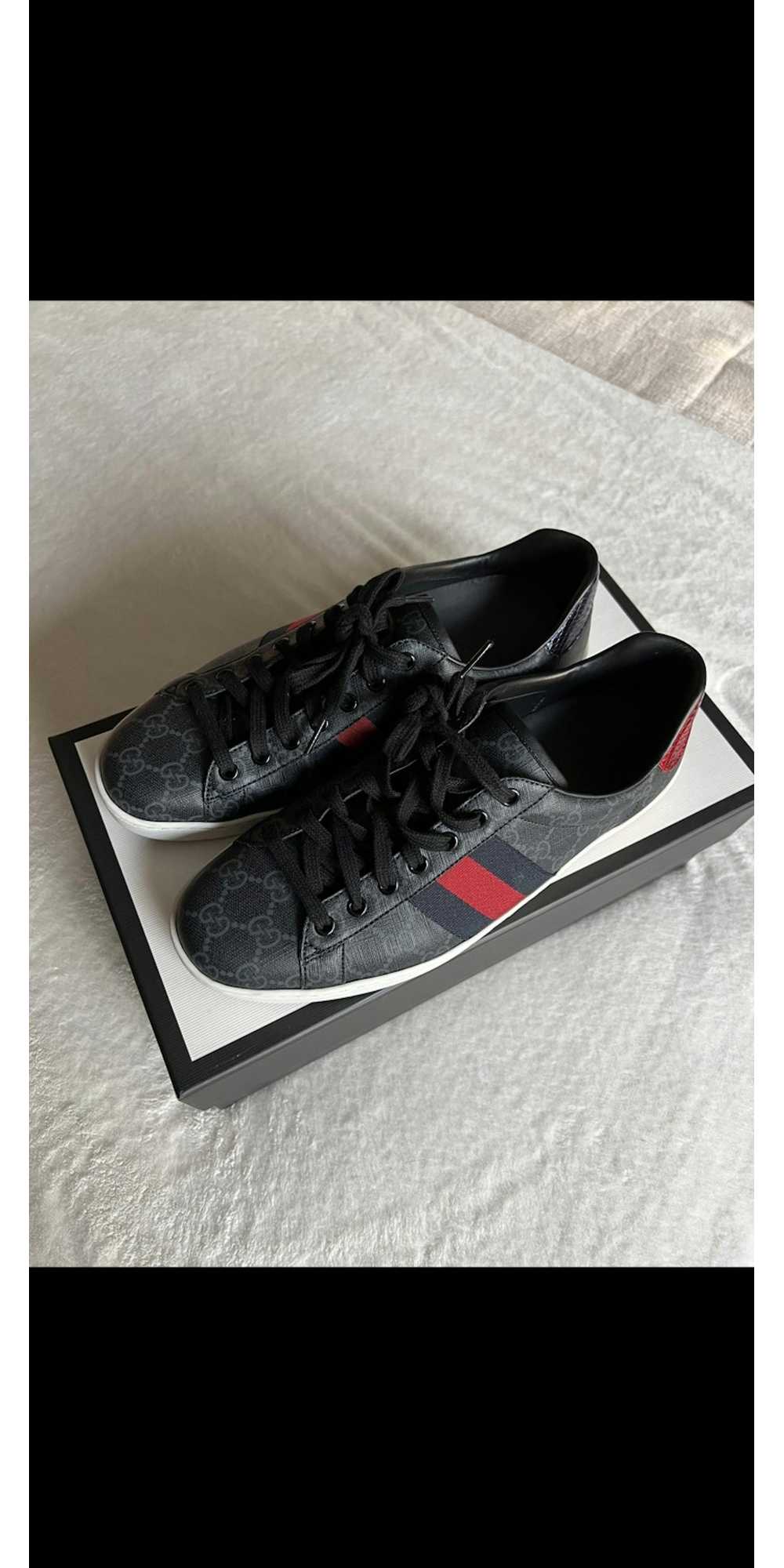 Gucci Gucci Ace GG supreme black sneaker - image 2