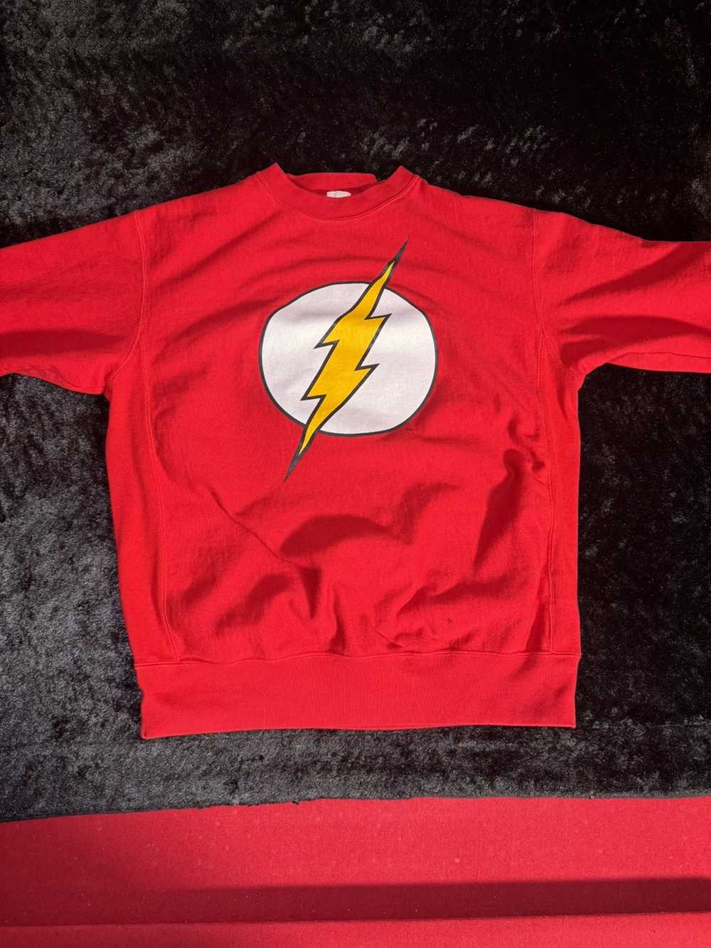 Bape × Dc Comics Bape x DC Comics Flash Crewneck - image 1