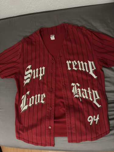 Supreme Supreme Love Hate Baseball Jersey