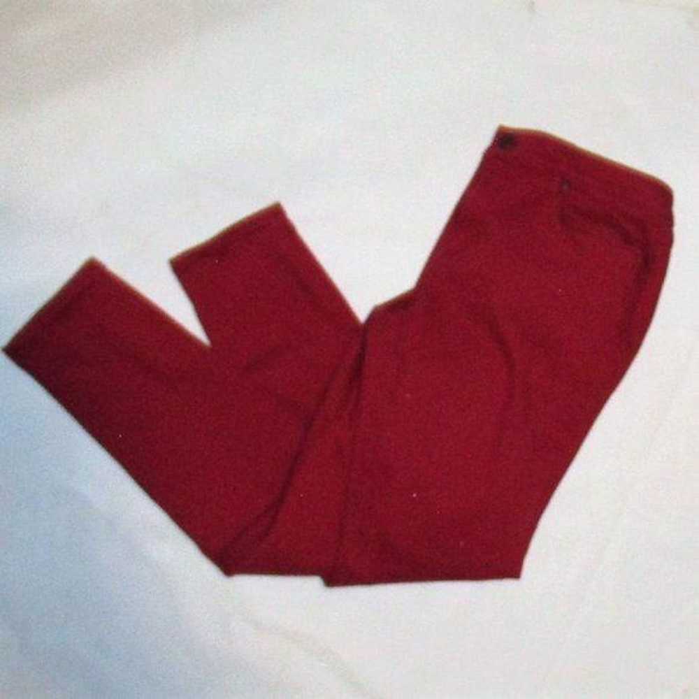 Loft LOFT Size 14 Red Modern Skinny Jeans - image 5