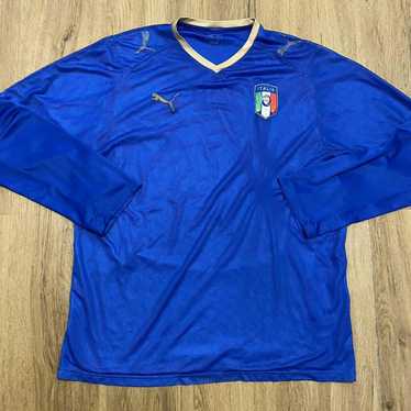 Puma 2008-09 Italy Puma Home Longsleeve Euro Y2k 2