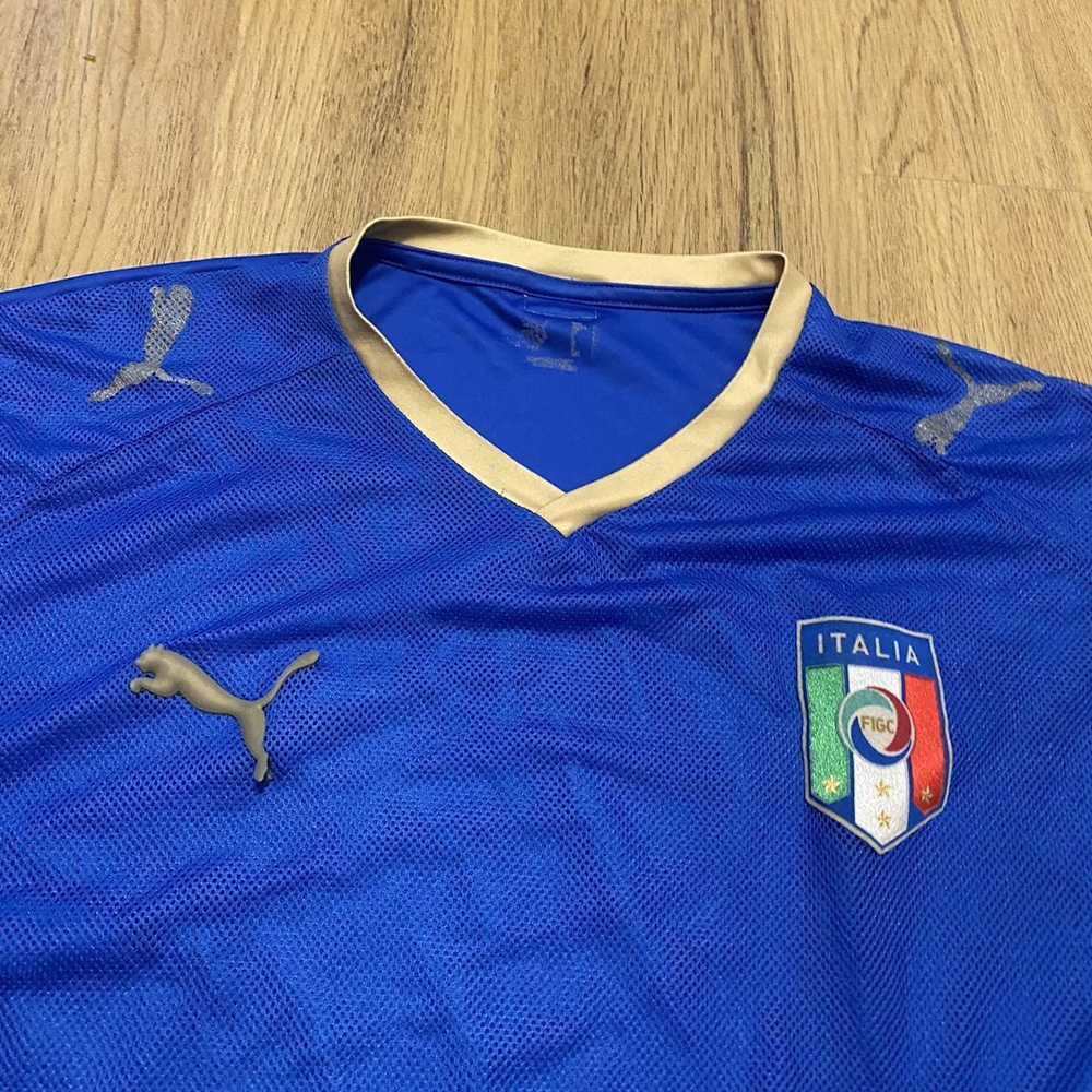 Puma 2008-09 Italy Puma Home Longsleeve Euro Y2k … - image 3