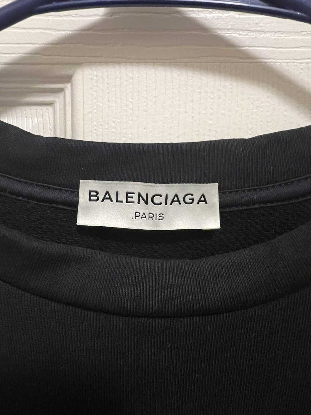 Balenciaga × Designer Balenciaga Back Logo Crewne… - image 1