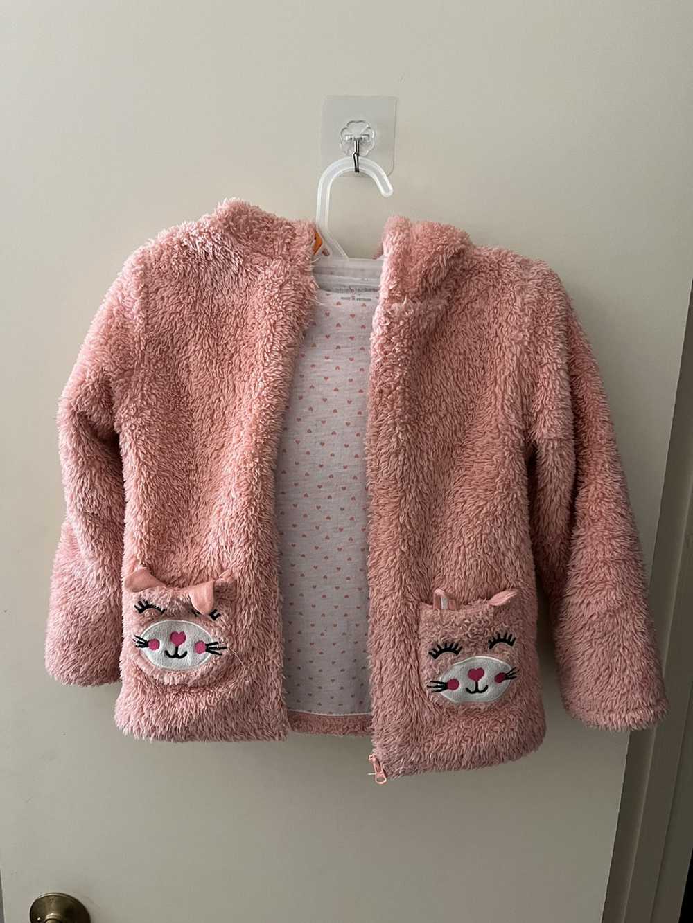 Unsigned Members Mark Jacket Girls 4T Plush Cat J… - image 6