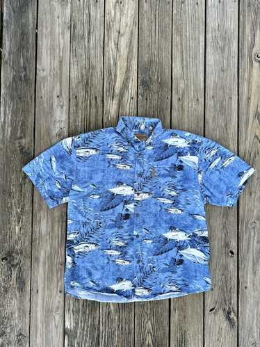 Streetwear Magellan All-Over Fish Button-Up Shirt