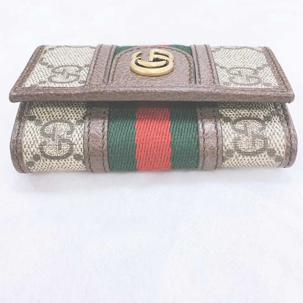 Gucci Gucci Stripe Canvas Leather Wallet - image 11