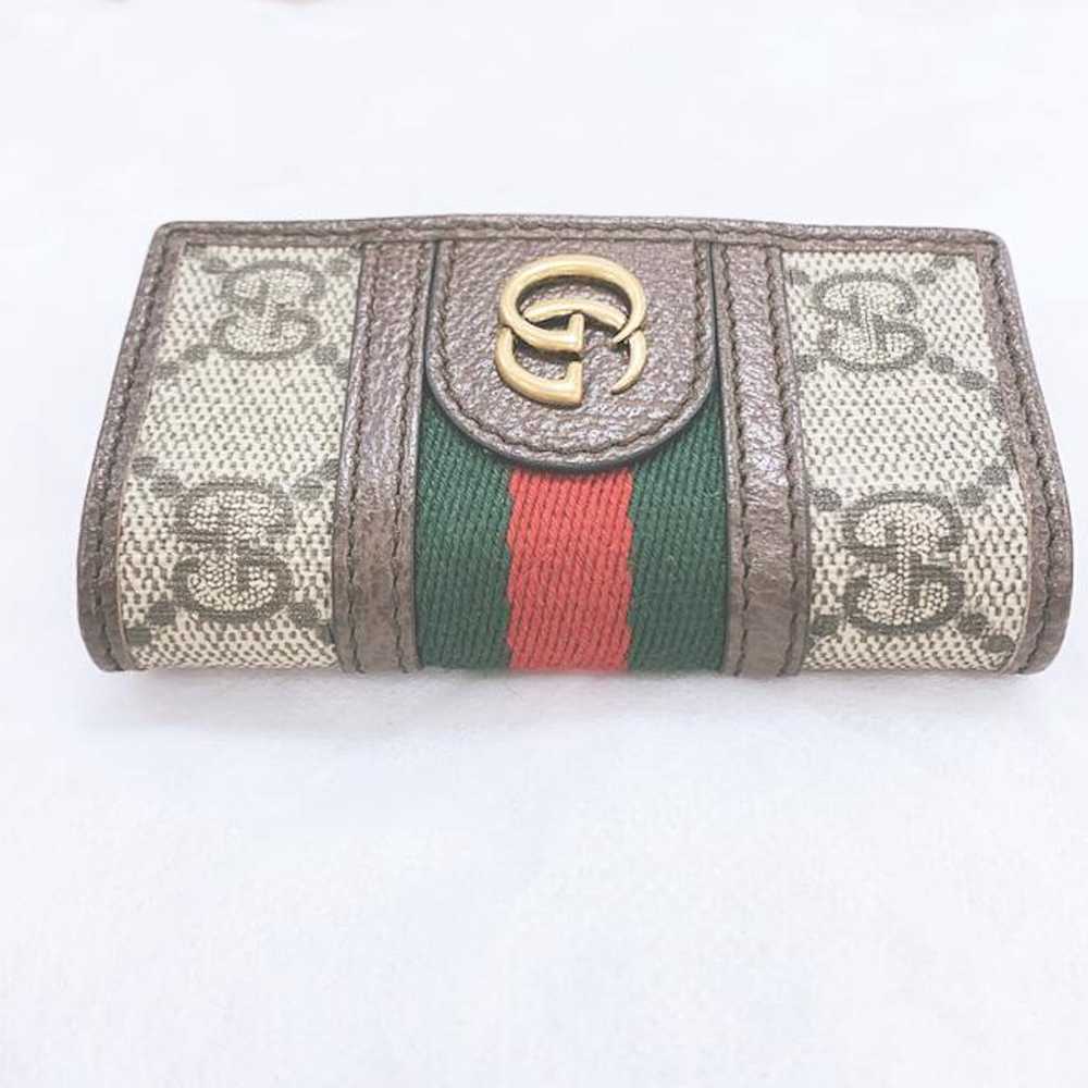 Gucci Gucci Stripe Canvas Leather Wallet - image 12