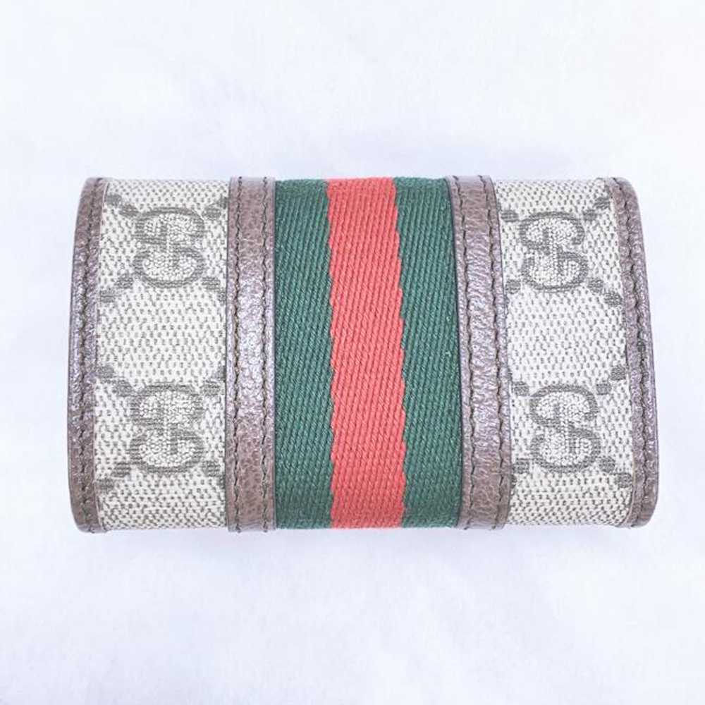 Gucci Gucci Stripe Canvas Leather Wallet - image 3