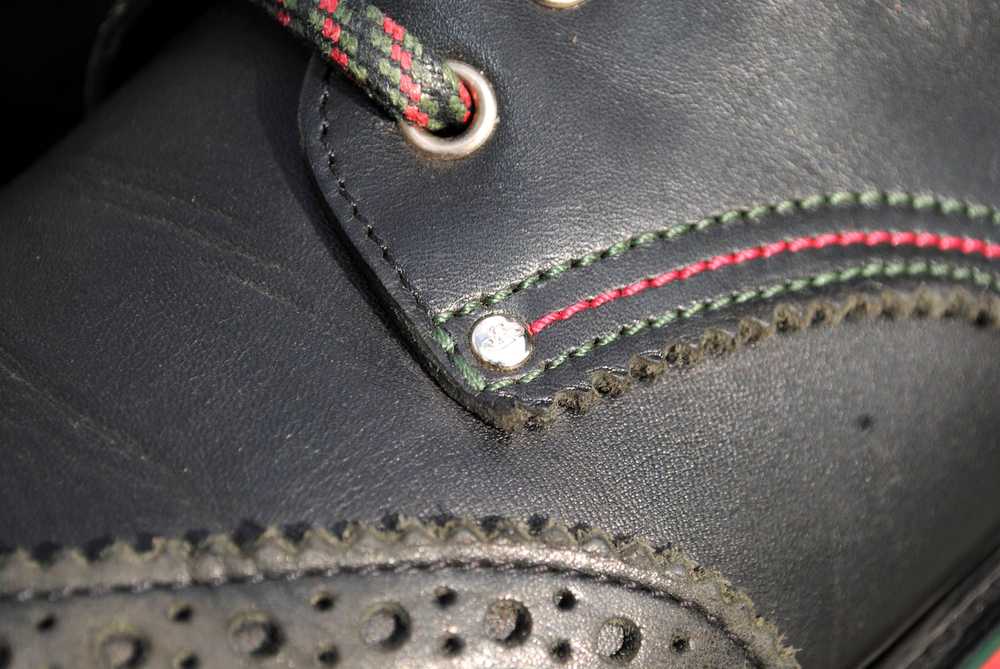 Gucci Black Wingtip Brogue Boots - image 7