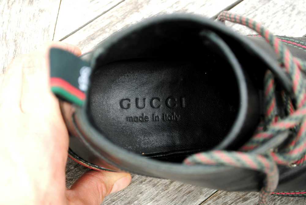 Gucci Black Wingtip Brogue Boots - image 9