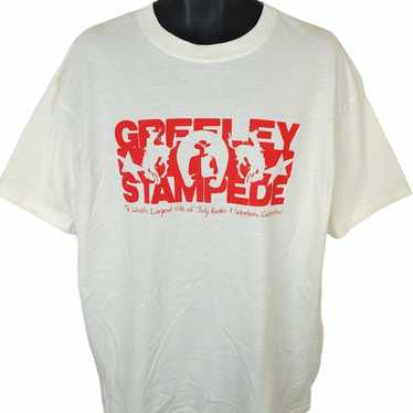 Vintage Greeley Stampede Rodeo T Shirt Vintage Y2K