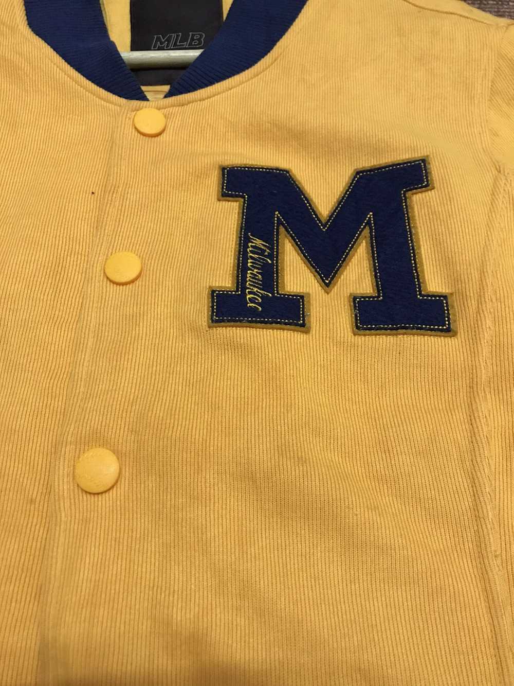 MLB × Varsity Jacket × Vintage VINTAGE ORANGE MIL… - image 3