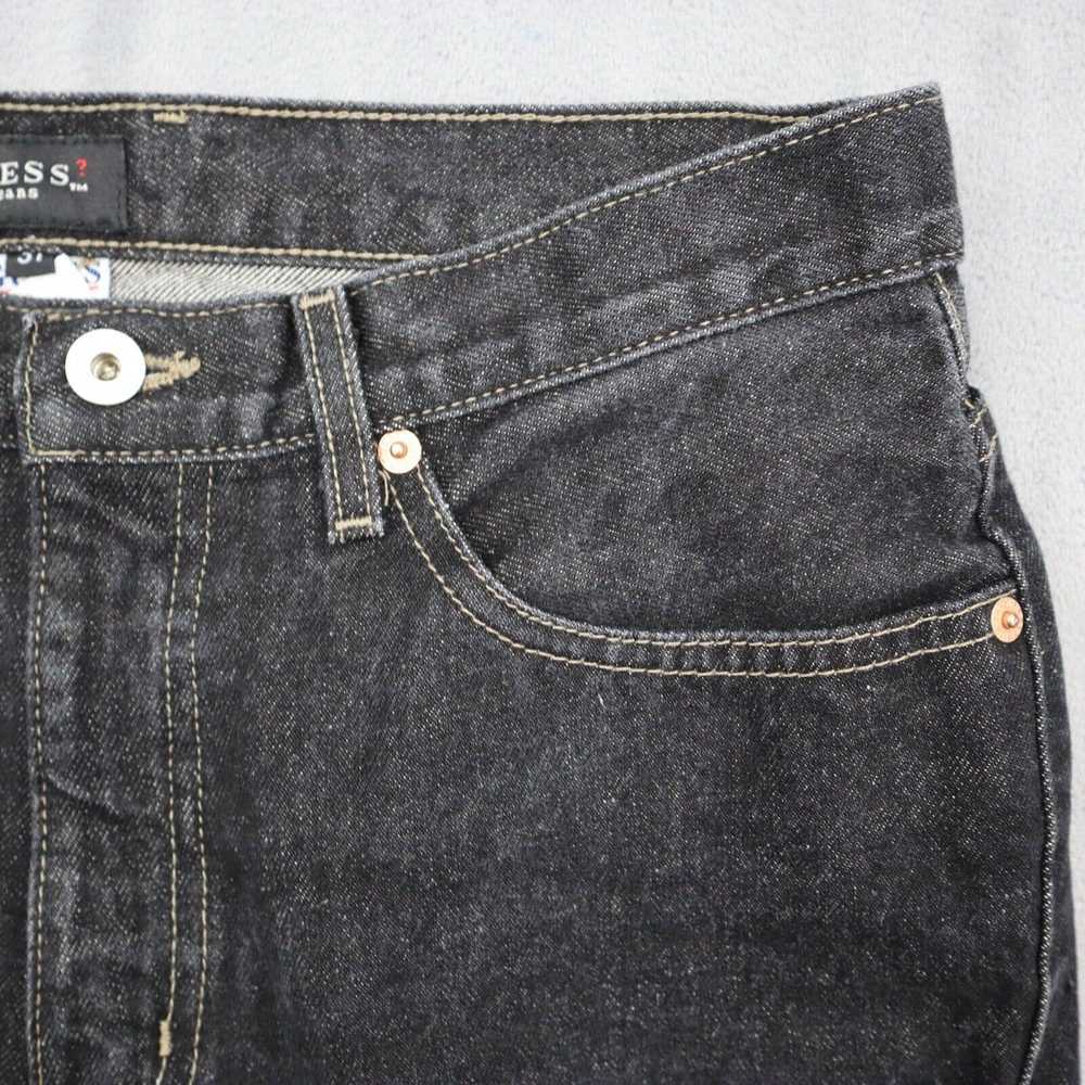 Guess Guess Jeans Women 31 Black Straight Mid Ris… - image 8