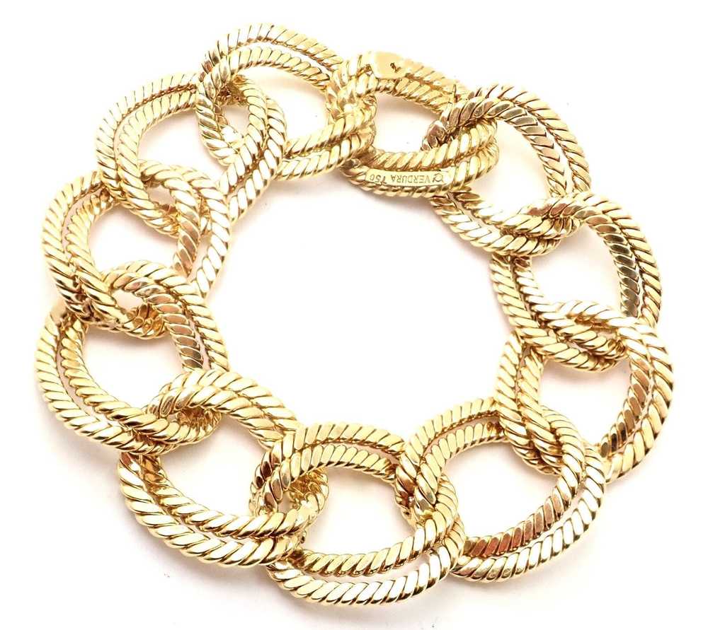 Other Authentic Verdura 18k Yellow Gold Rope Link… - image 2