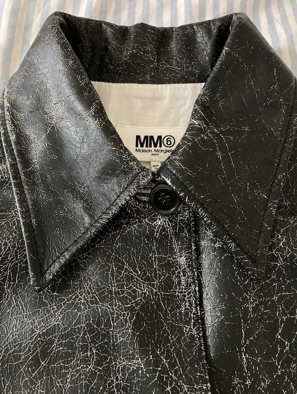Maison Margiela Pigmented Cracked Leather Jacket - image 2
