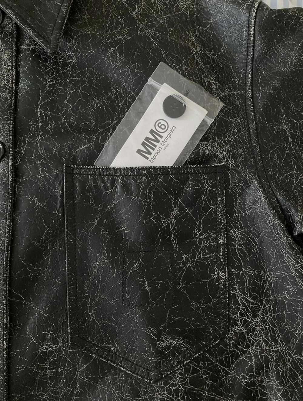 Maison Margiela Pigmented Cracked Leather Jacket - image 3