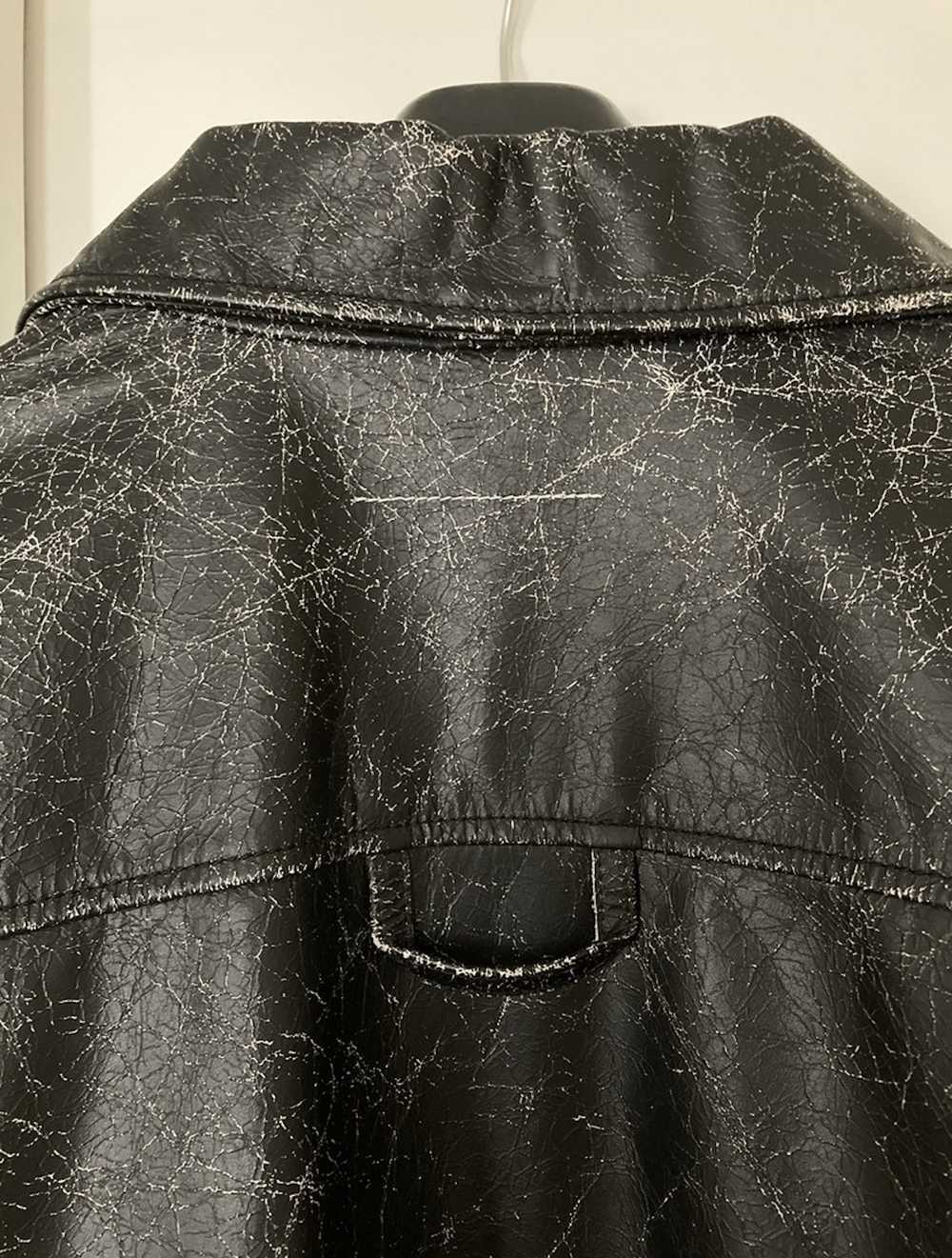 Maison Margiela Pigmented Cracked Leather Jacket - image 6