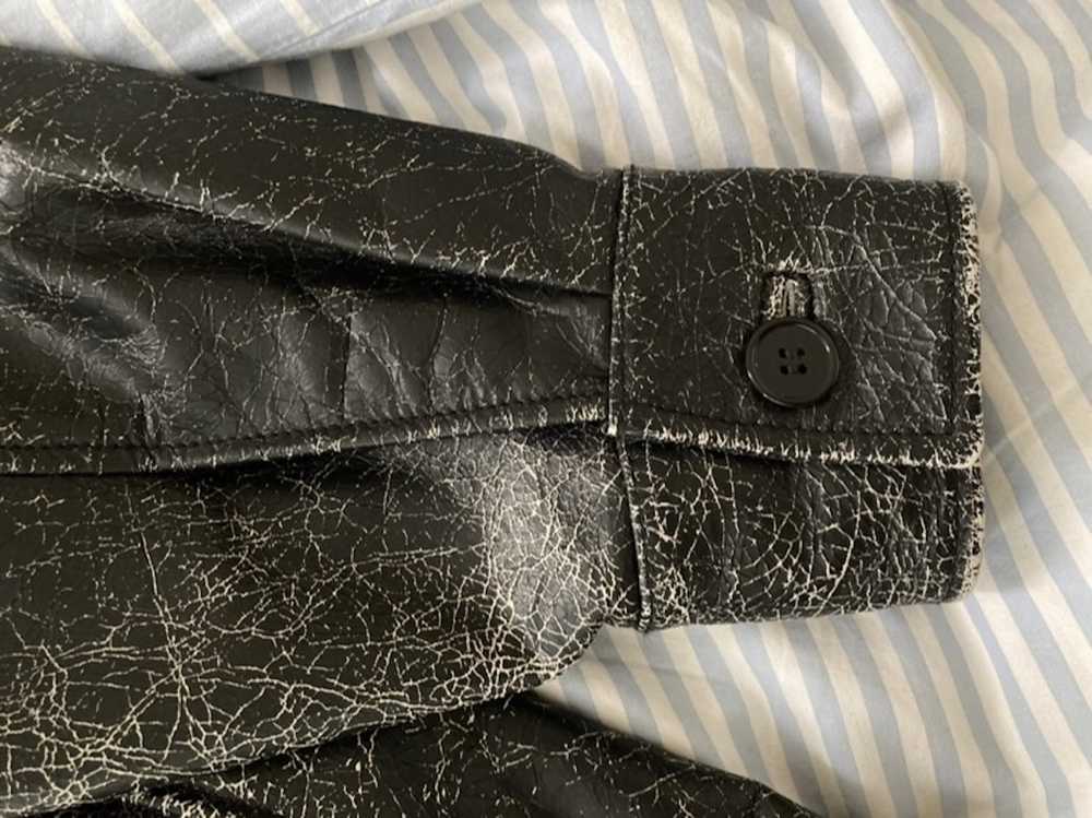 Maison Margiela Pigmented Cracked Leather Jacket - image 7