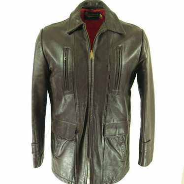 Vintage Vintage 50s Leather Jacket size 40 or M S… - image 1