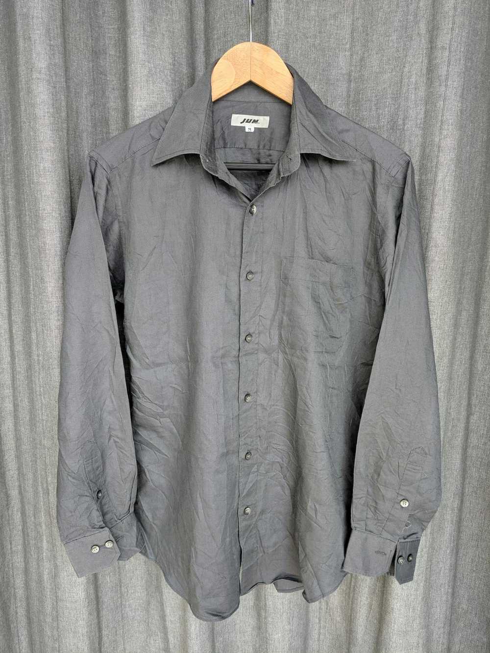 Japanese Brand JUN men vintage 80s 90s Japan gray… - image 1