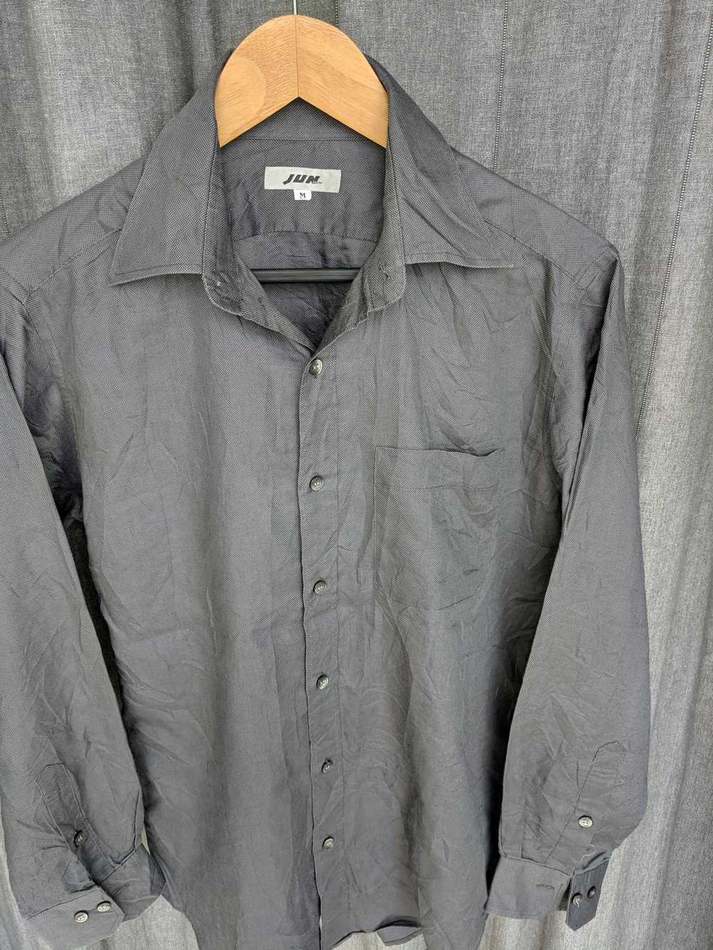 Japanese Brand JUN men vintage 80s 90s Japan gray… - image 3