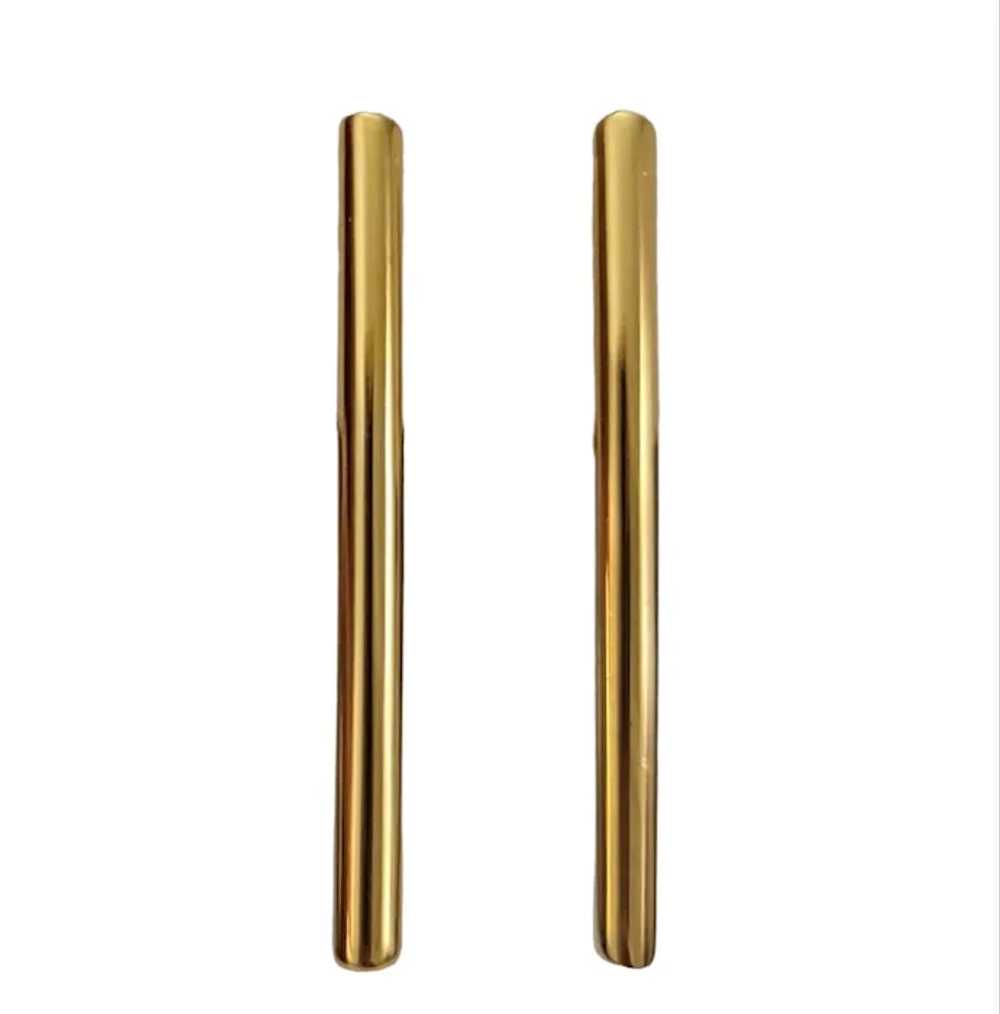 Napier Gold-Tone Stick Screw-Back Clip On Earring… - image 4