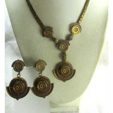 Art Deco Antique Necklace and Earring Set - image 1