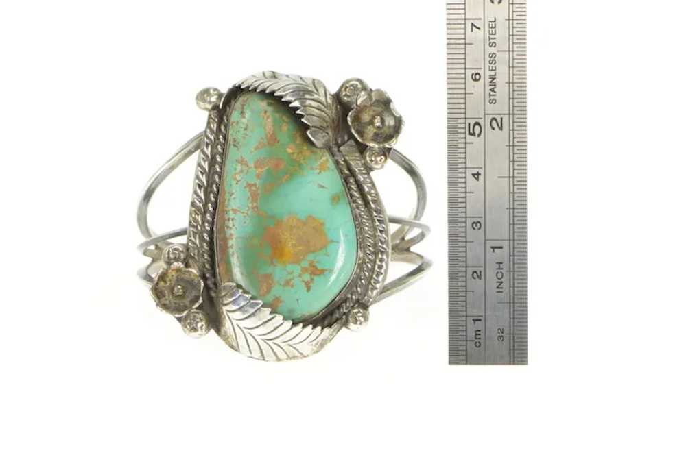 Sterling Silver Southwestern Turquoise Cabochon L… - image 4