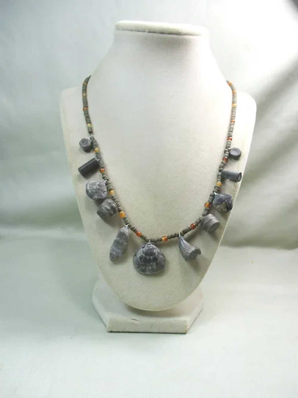 Authentic Cast Fossil Shell Necklace - image 3