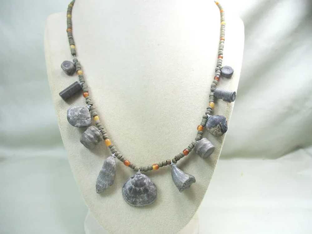 Authentic Cast Fossil Shell Necklace - image 4