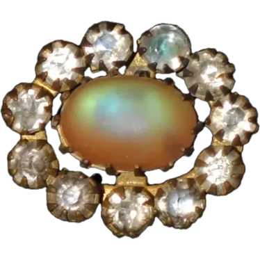 Saphiret Glass and Paste Stones 6.25" Hat Pin - image 1