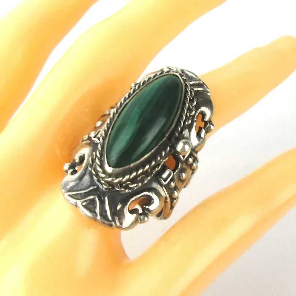 Taxco 925 Sterling Silver Poison Locket Ring Pill… - image 2