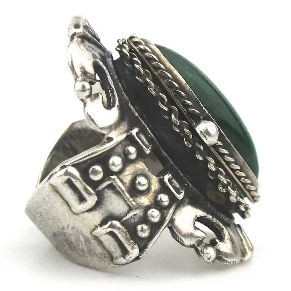 Taxco 925 Sterling Silver Poison Locket Ring Pill… - image 5