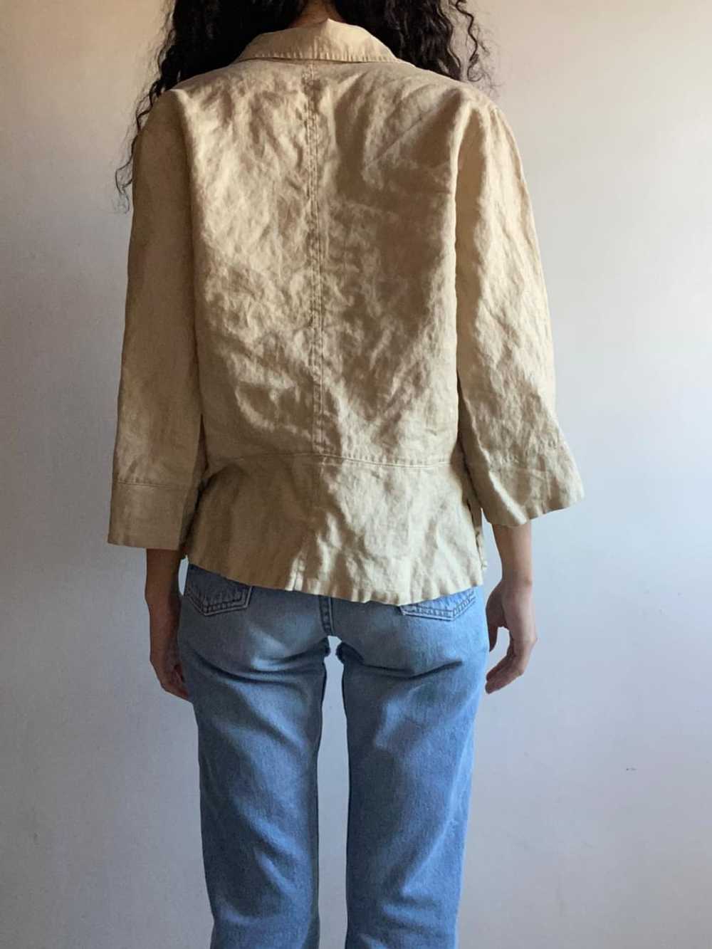 Max Studio Vintage Linen Shirt-Jacket (M) - image 4