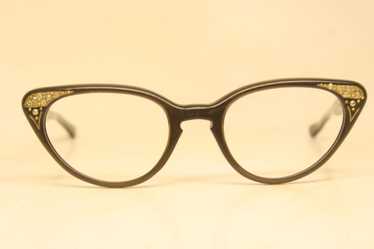Unused Rhinestone Vintage Cat Eye Glasses