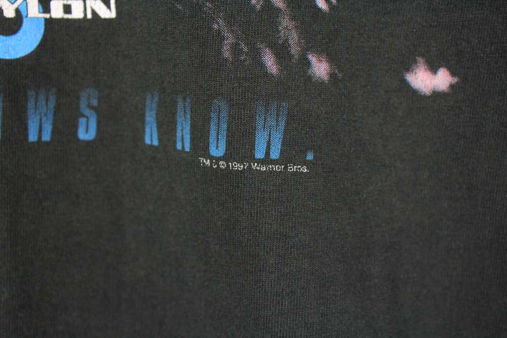 Vintage Babylon 5 Shadows 1997 Warner Bros T-Shir… - image 4