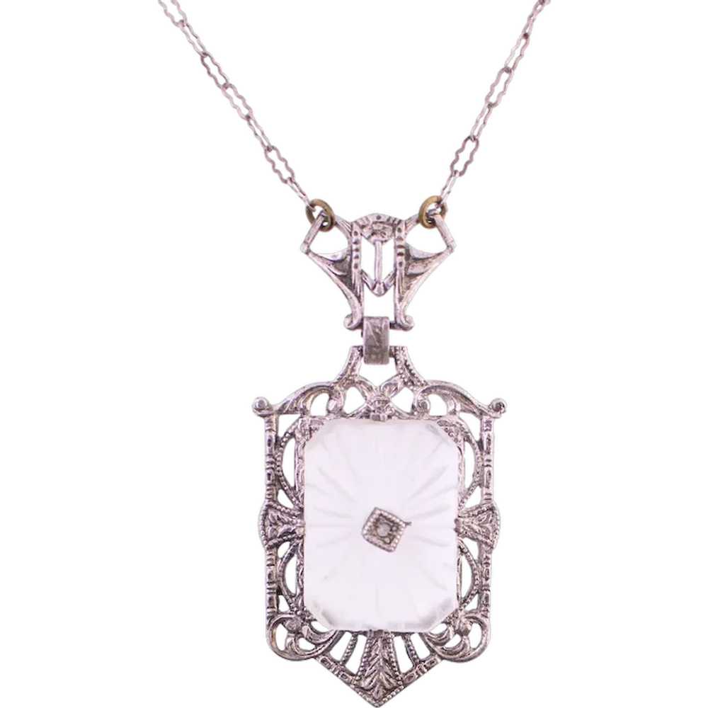 Estate Camphor Glass Necklace - Nelson Coleman Jewelers