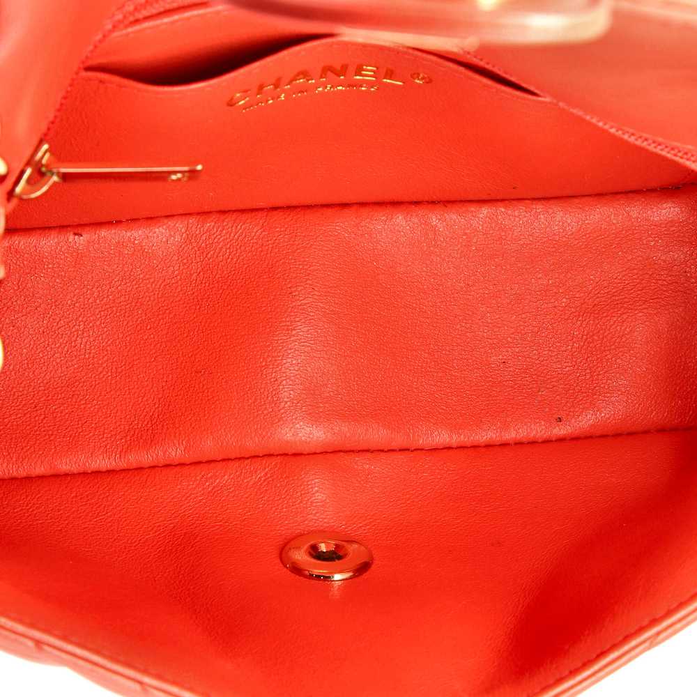 CHANEL Classic Single Flap Bag Chevron Lambskin M… - image 6