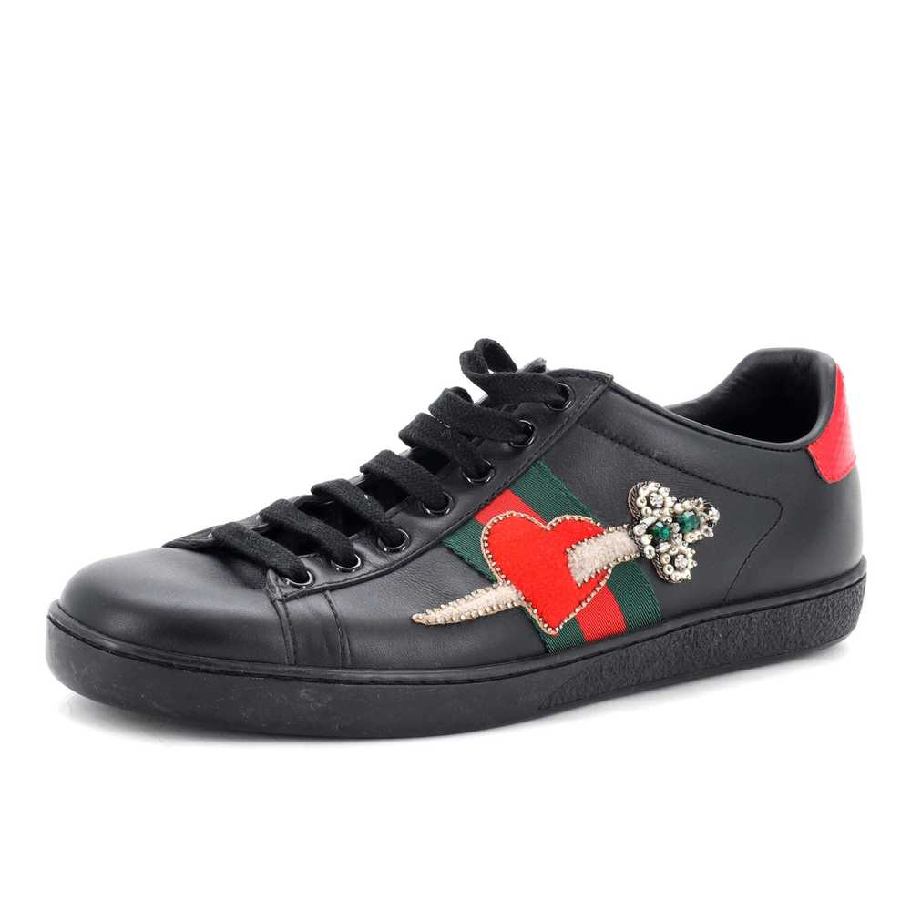 GUCCI Ace Sneakers Embellished Leather - image 1