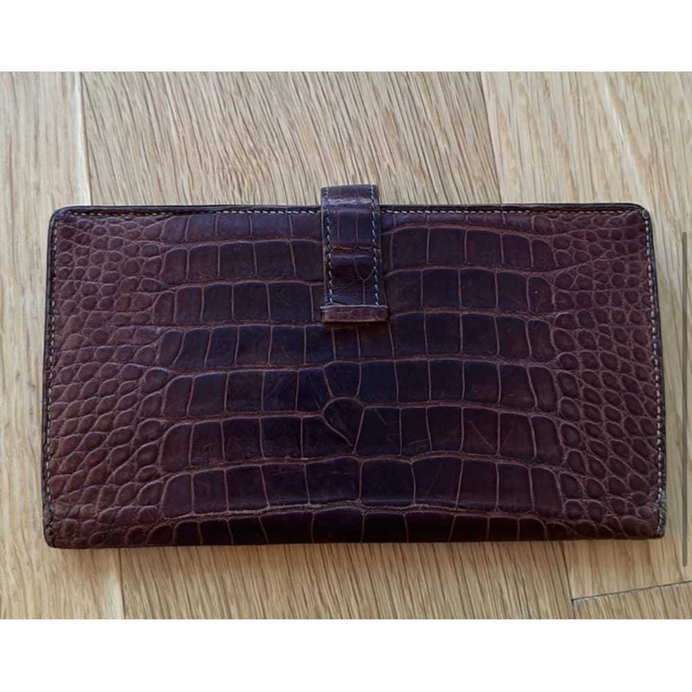 Hermès Béarn alligator wallet - image 3