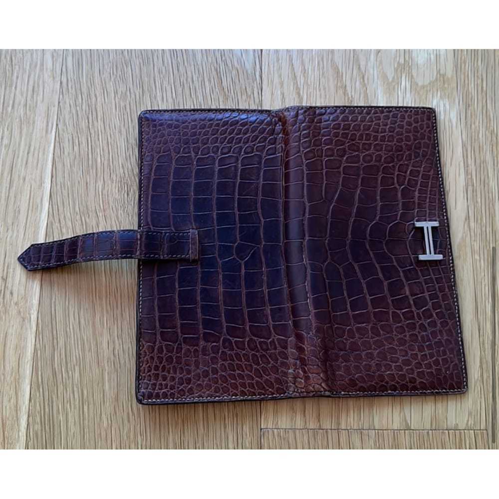 Hermès Béarn alligator wallet - image 4