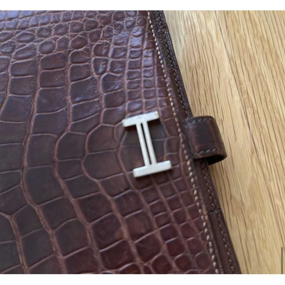 Hermès Béarn alligator wallet - image 8