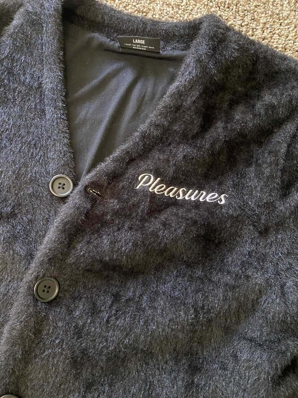 Designer × Pleasures × Streetwear fuzzy cardigan - image 2