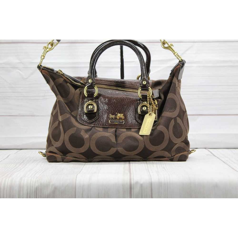 Coach Coach Madison Convertible Satchel Signature… - image 10