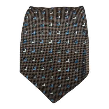 Battistoni BATTISTONI Geometric Silk Tie ITALY 63"